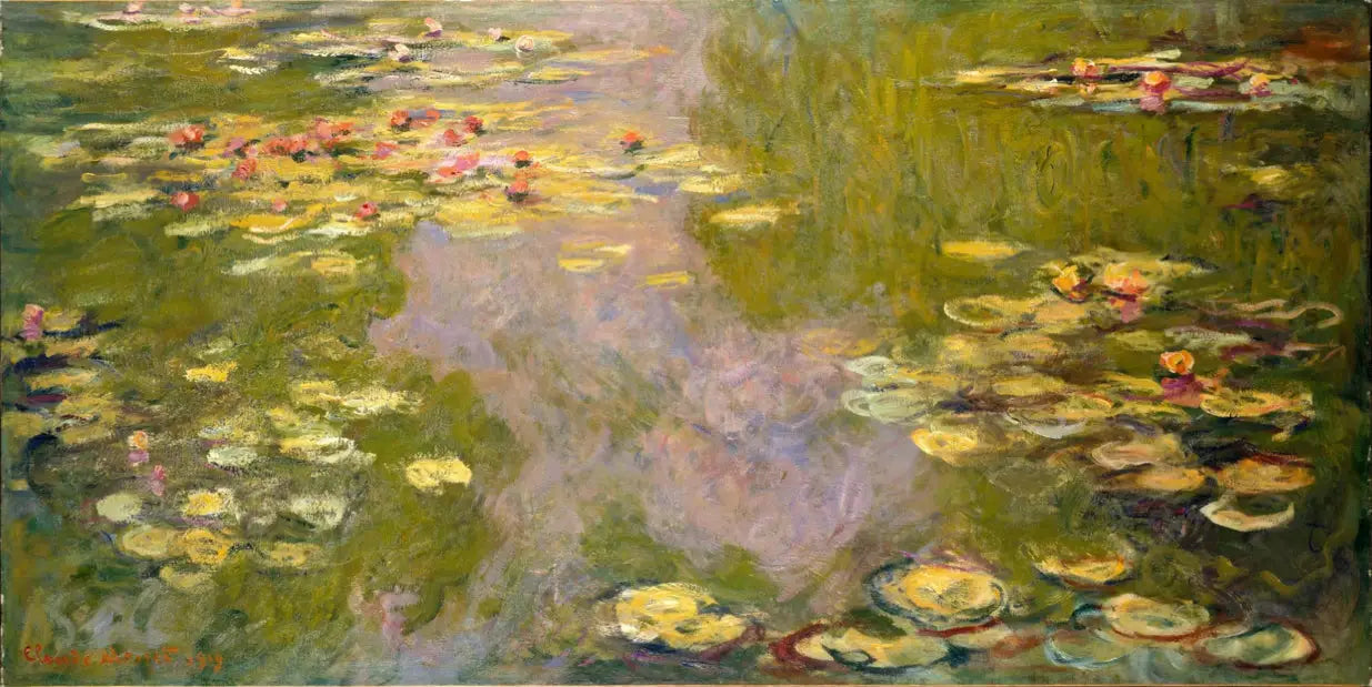 Reproduction du tableau « Nymphéas - Claude Monet » par Alpha Reproduction en peinture à l’huile