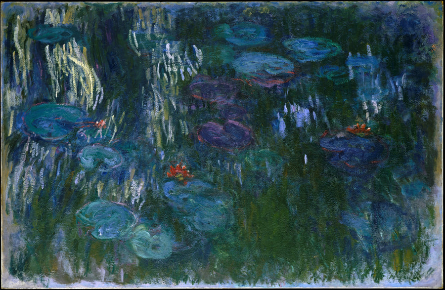Nymfeas, speilinger av pil - Claude Monet