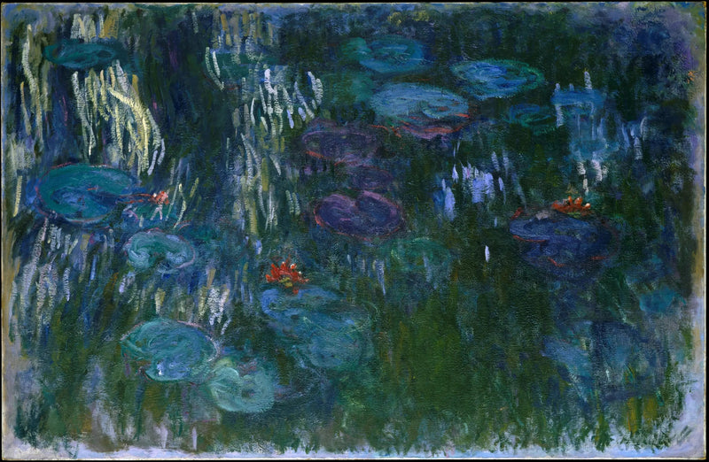 Nymfeas, speilinger av pil - Claude Monet