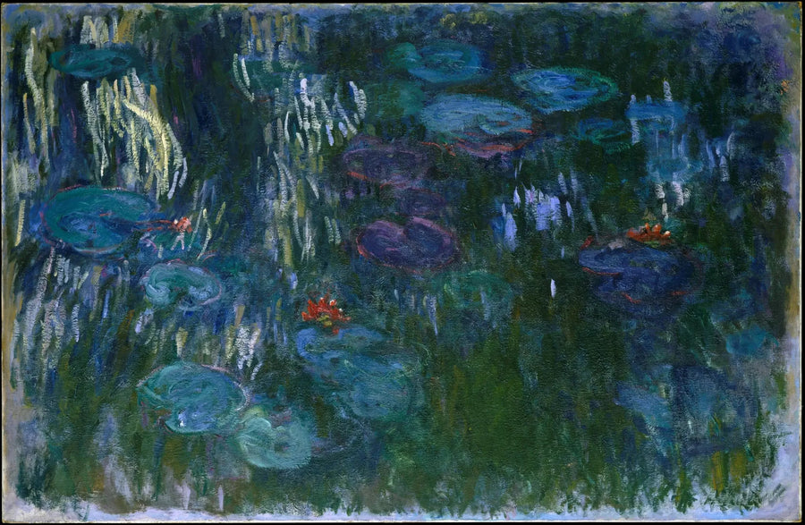 Nymfeas, speilinger av pil - Claude Monet