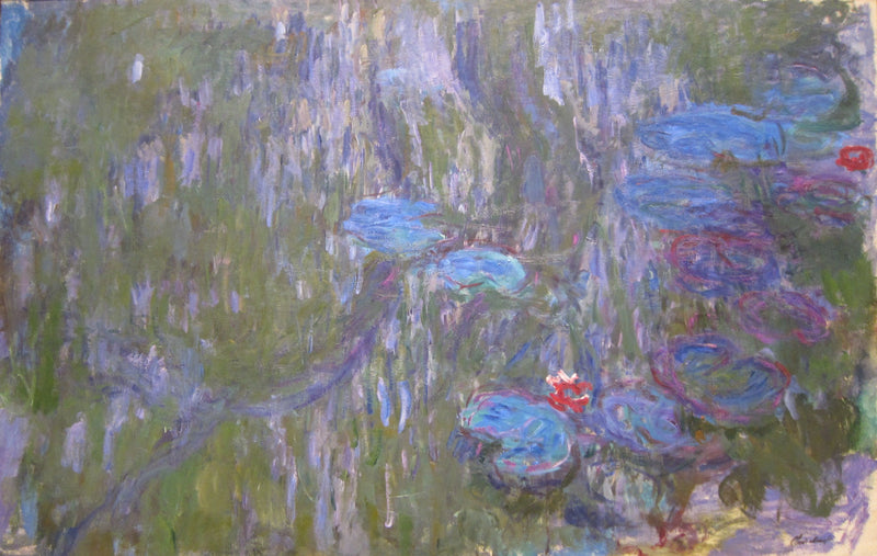 Vannliljer, refleksjonene av piletrær - Claude Monet