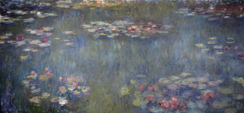 Nymfebasseng, grønne refleksjoner - Claude Monet