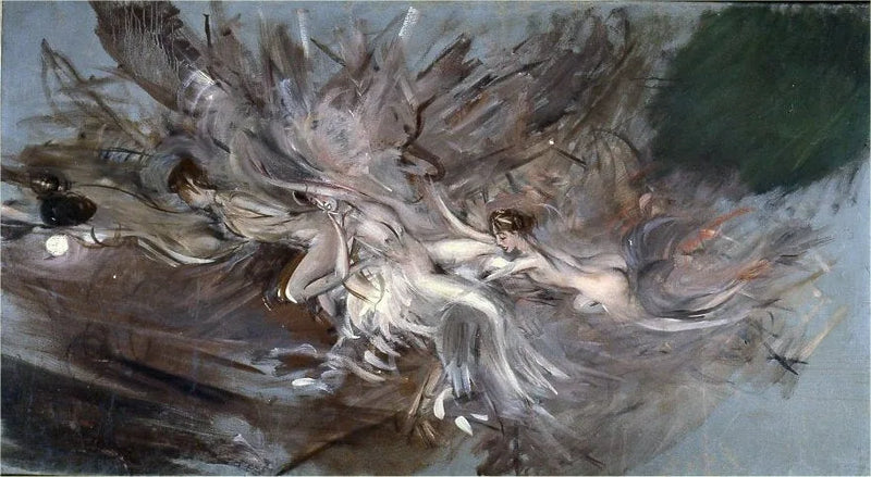 Nymfer i måneskinn - Giovanni Boldini
