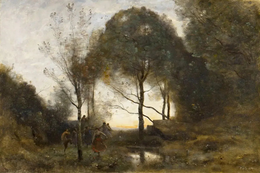 Nymfer og Fauner - Jean-Baptiste Camille Corot