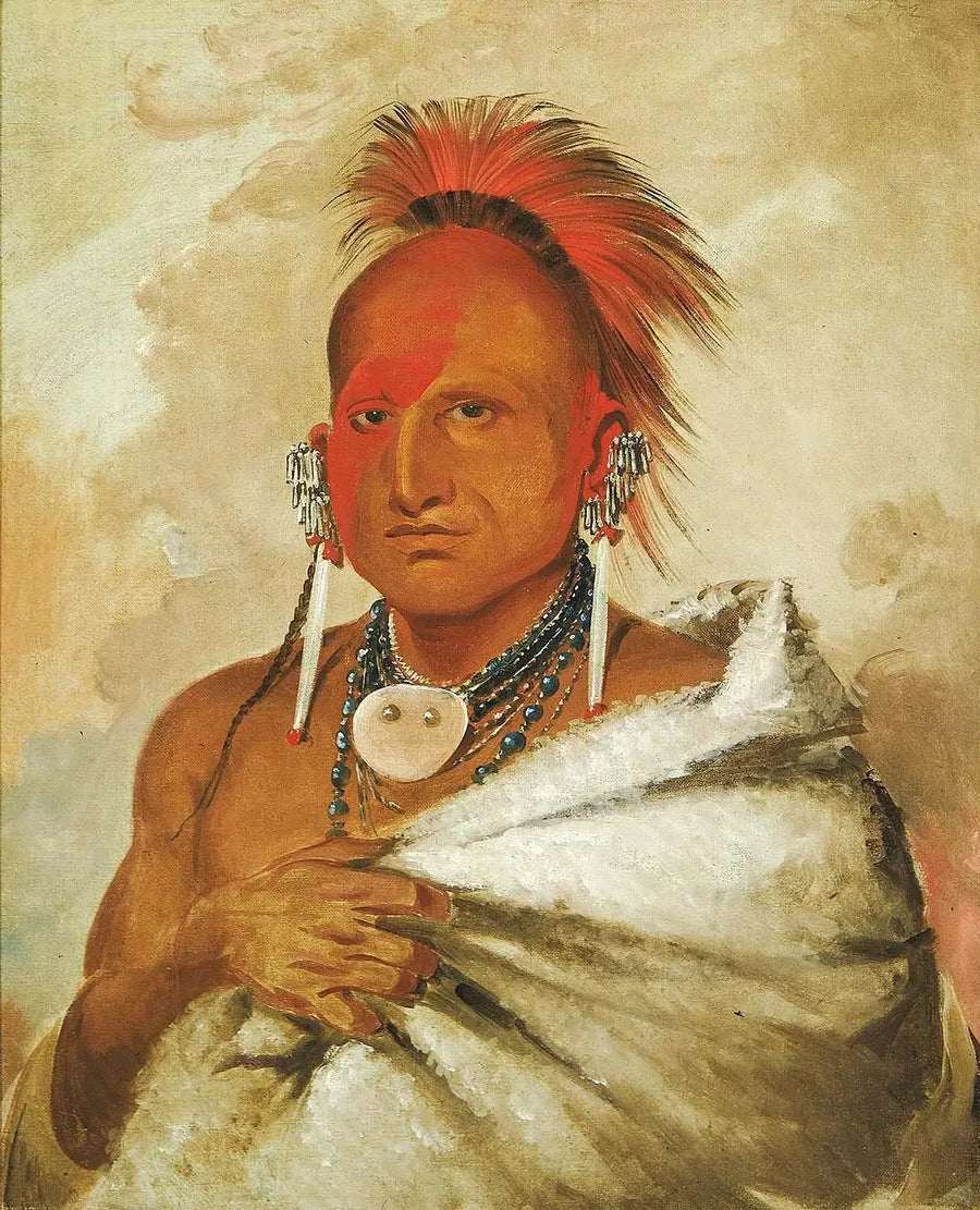 O-rón-gás-see, bjørnejager, en berømt kriger - George Catlin

Source:
O-rón-gás-see, chasseur d'ours, un guerrier célèbre - George Catlin