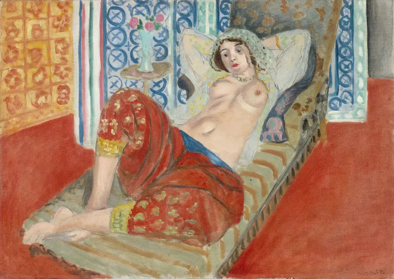 Odalisque med rød bukse - Henri Matisse