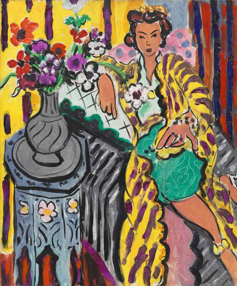 Odalisque i gul persisk kjole - Henri Matisse