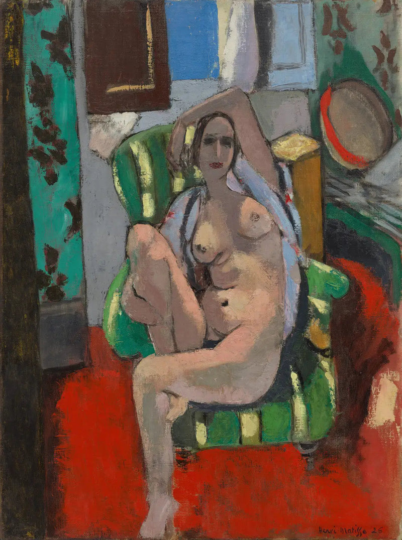 Odalisque med tamburin - Henri Matisse