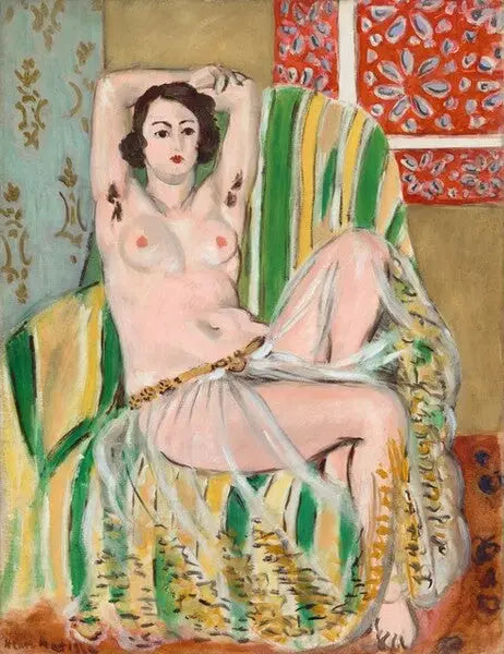 Odalisque med hevede armer - Henri Matisse