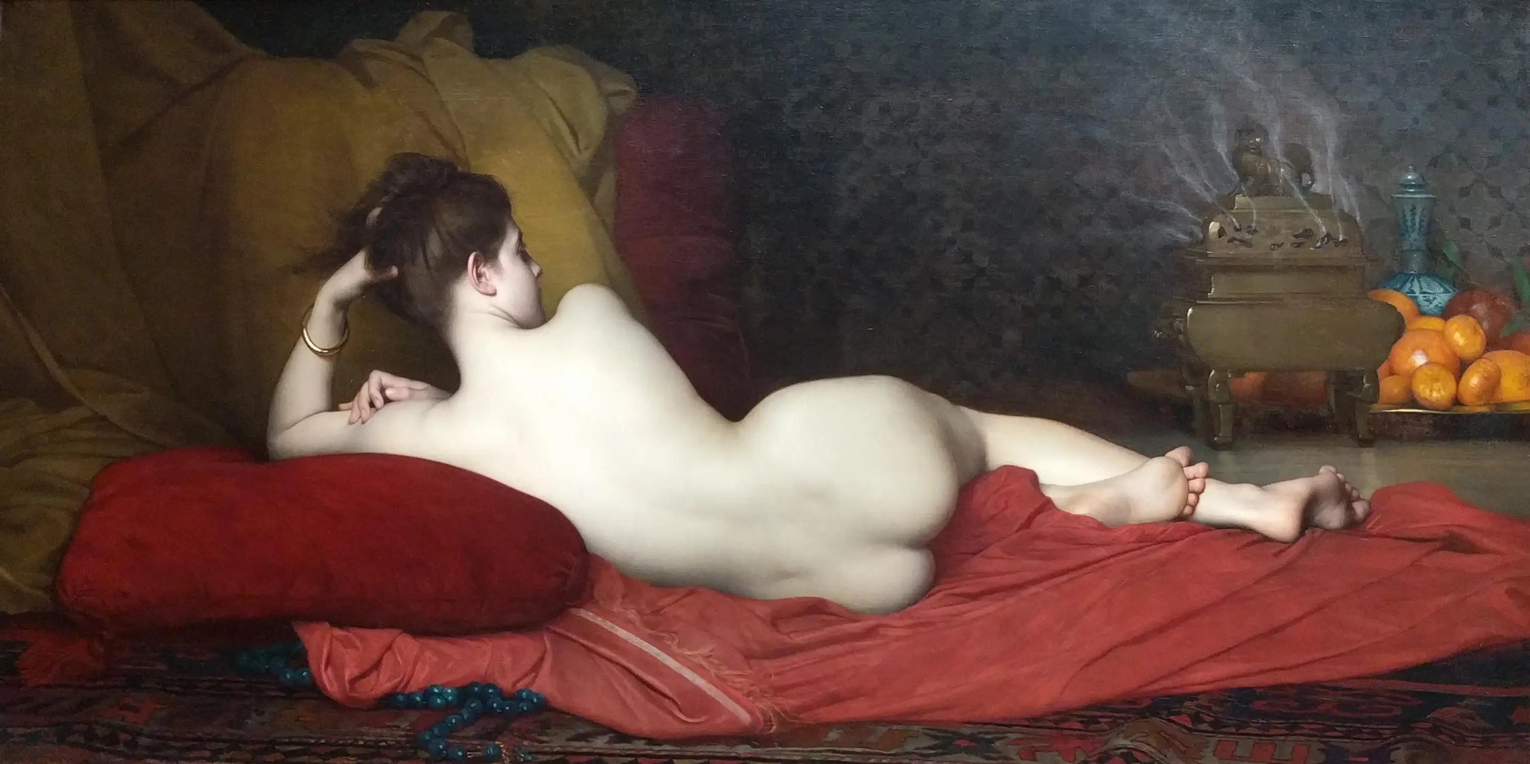 Odalisque - Jules Lefebvre image 1 copie peinte à la main à l’huile