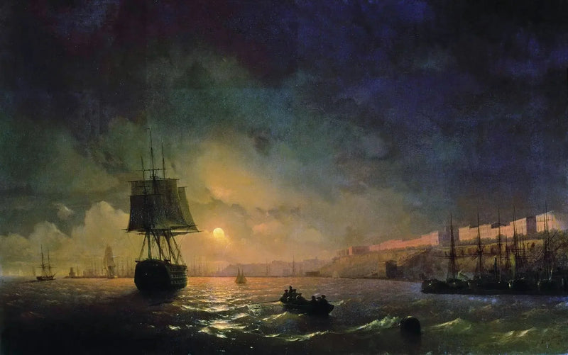 Odessa i måneskinn - Ivan Aïvazovski

Source:
Odessa au clair de lune - Ivan Aïvazovski