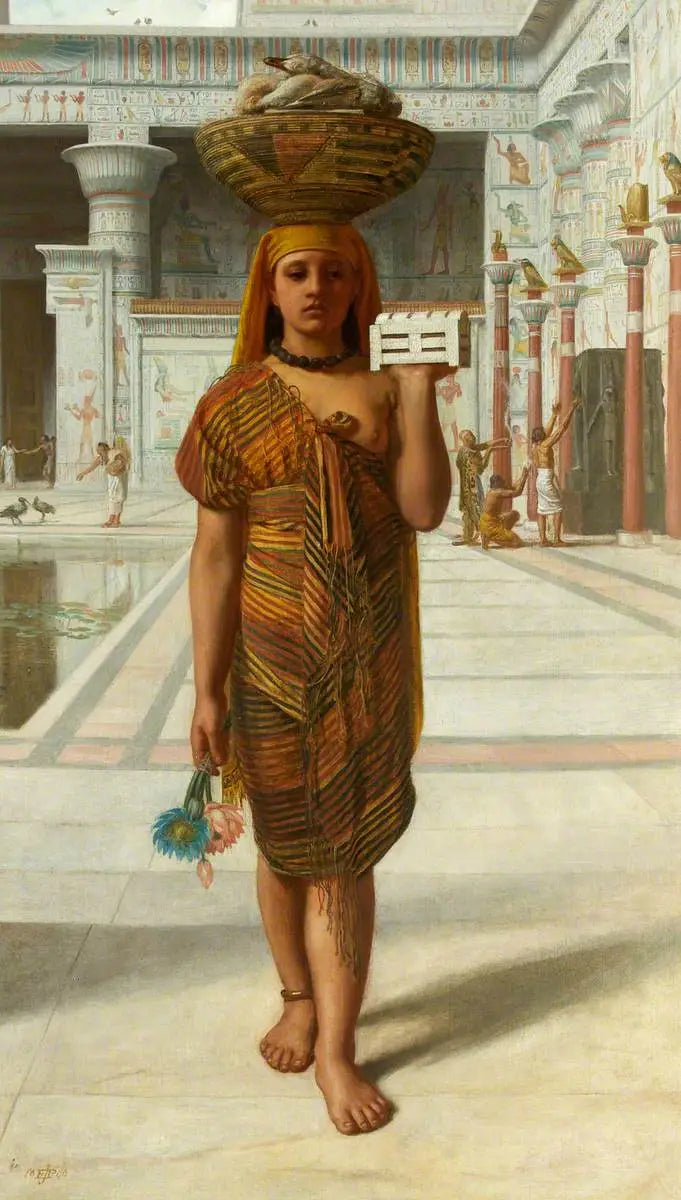 Offrandes à Isis - Edward Poynter image 1 copie peinte à la main à l’huile