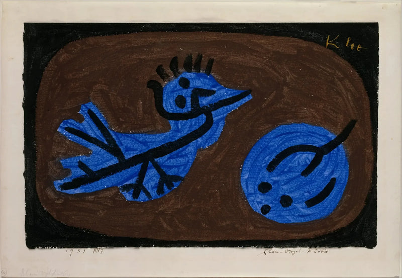 Blåfugl-gresskar - Paul Klee