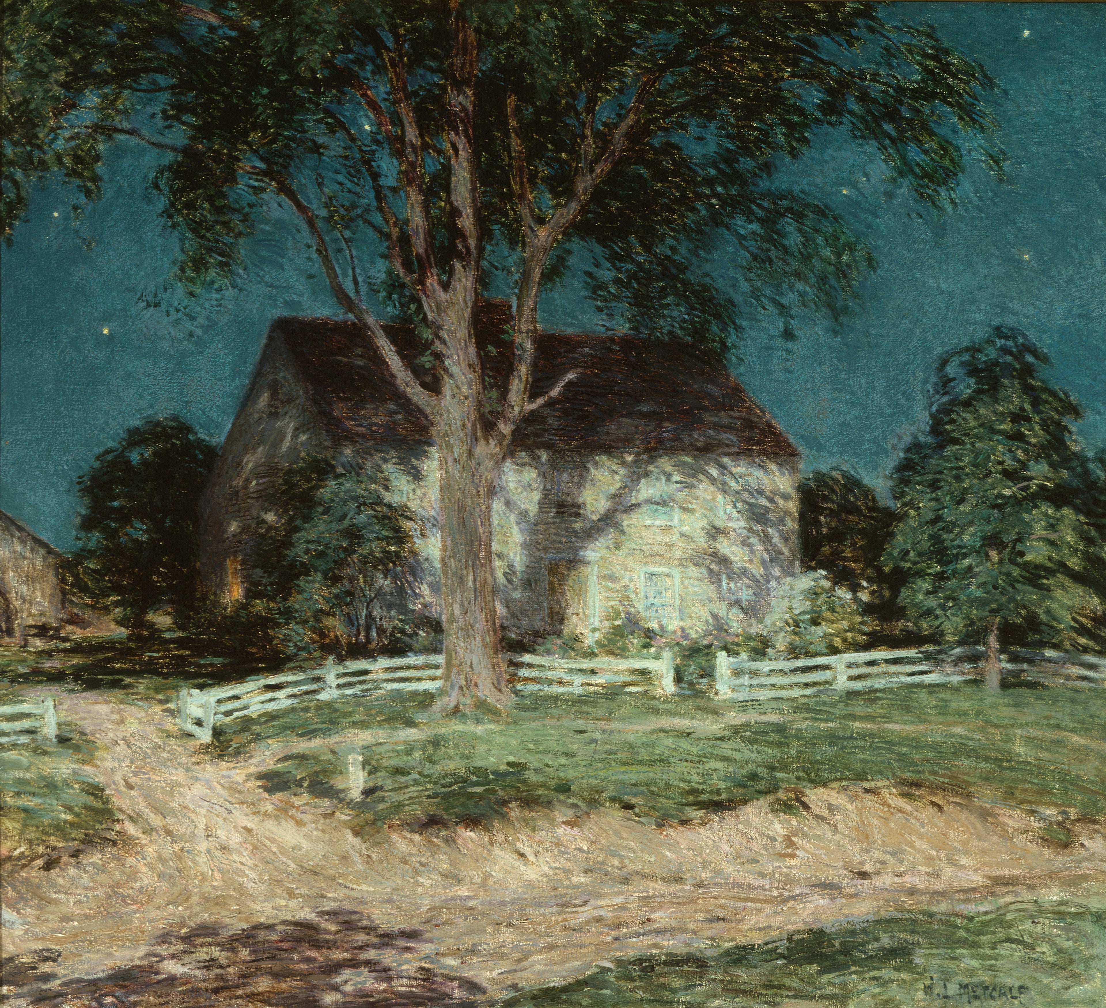 Old Homestead Connecticut - Willard Metcalf - Alpha Reproduction