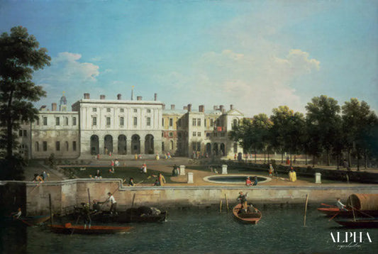 Old Somerset House depuis la Tamise - Canal Giovanni Antonio - Reproductions de tableaux et peintures haut de gamme