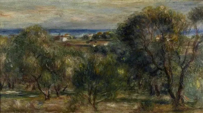 Olivtrær, Cagnes - Pierre-Auguste Renoir