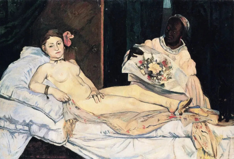 Olympia, kopi etter Manet - Paul Gauguin