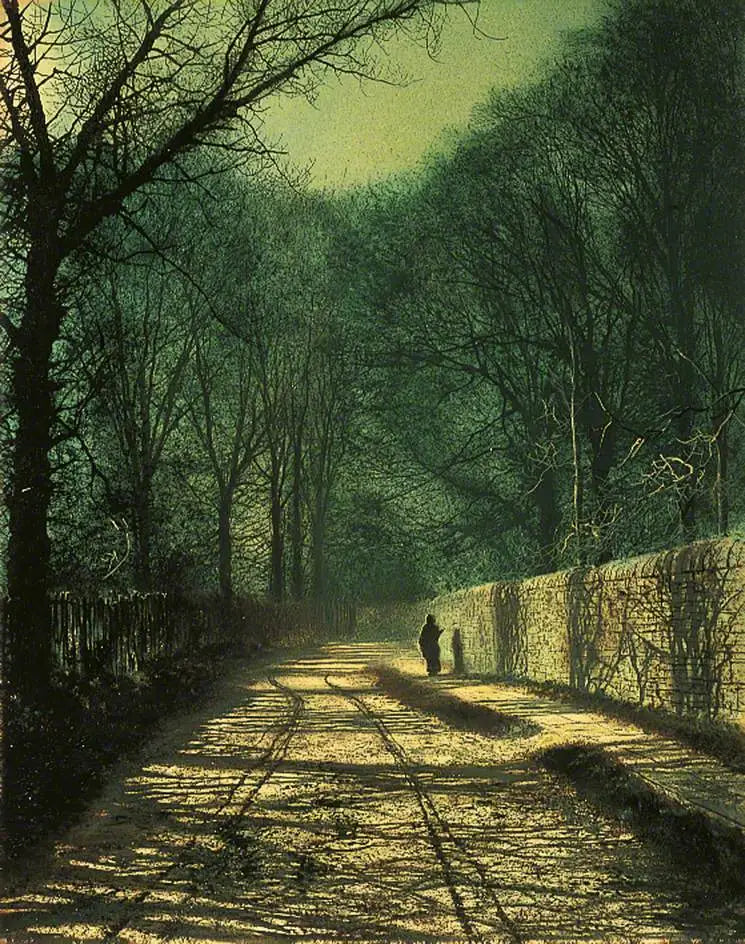 Skygger av trær på parkveggen, Roundhay, Leeds - John Atkinson Grimshaw

Source:
Ombres des arbres sur le mur du parc, Roundhay, Leeds - John Atkinson Grimshaw