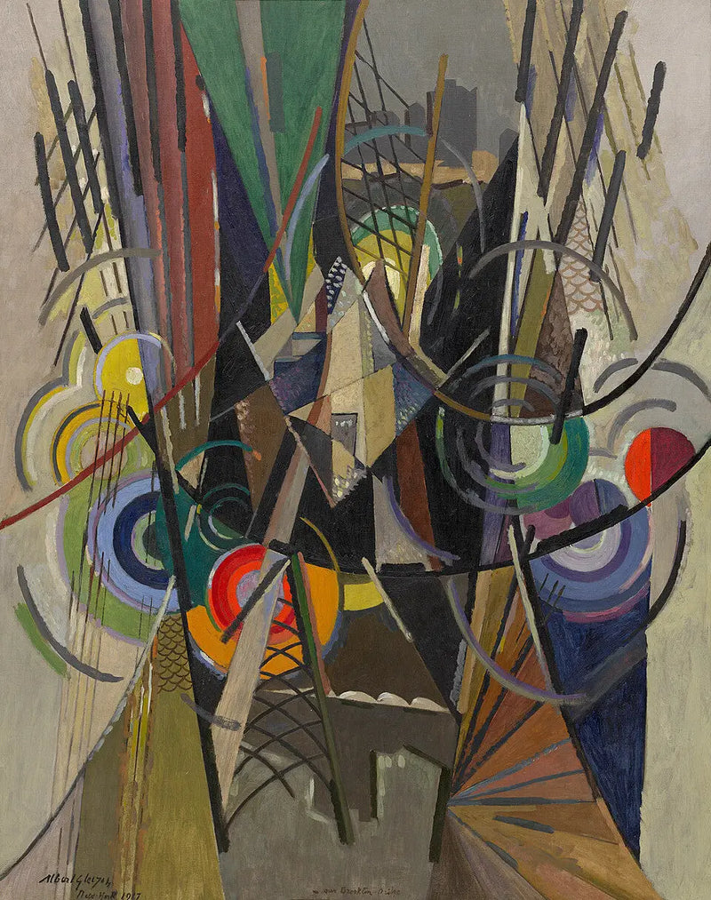 På Brooklyn Bridge - Albert Gleizes