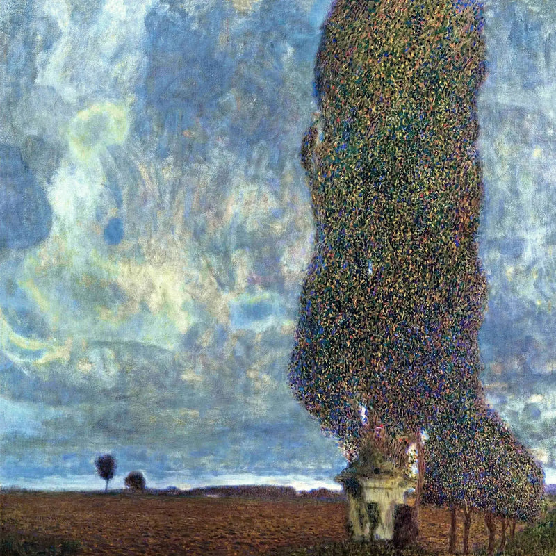 Nærmer seg storm (Den Store Poppel II) - Gustav Klimt