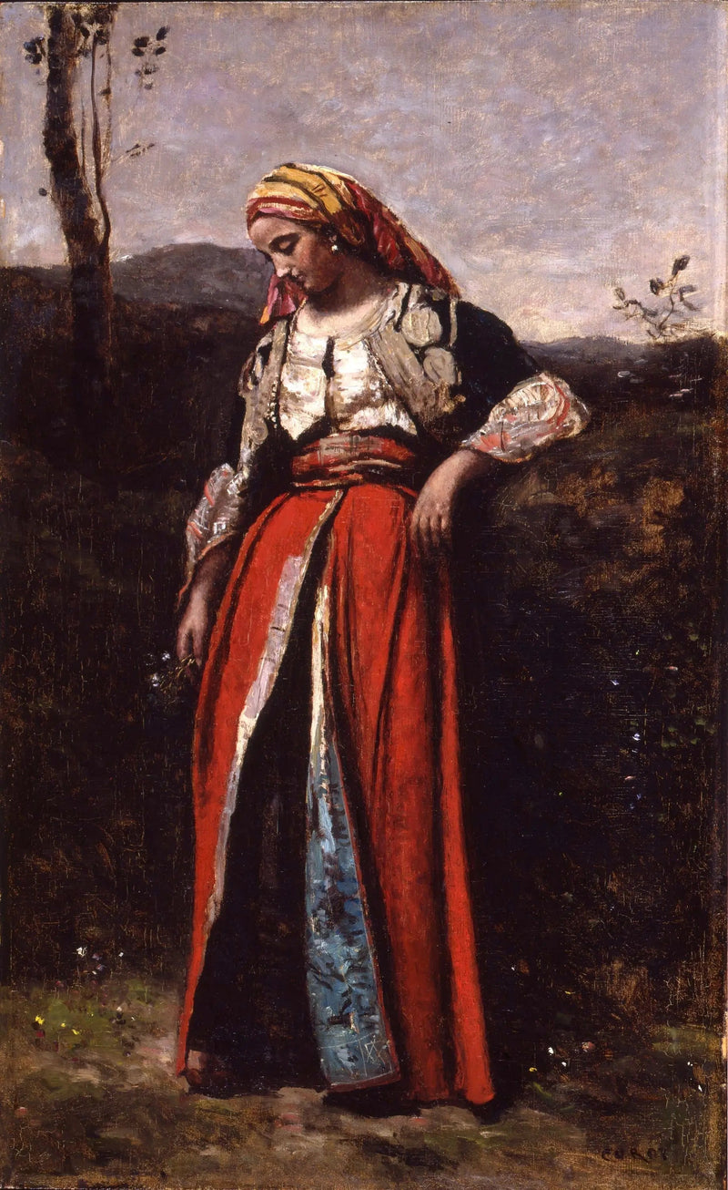 Orientalsk drømmende - Jean-Baptiste Camille Corot