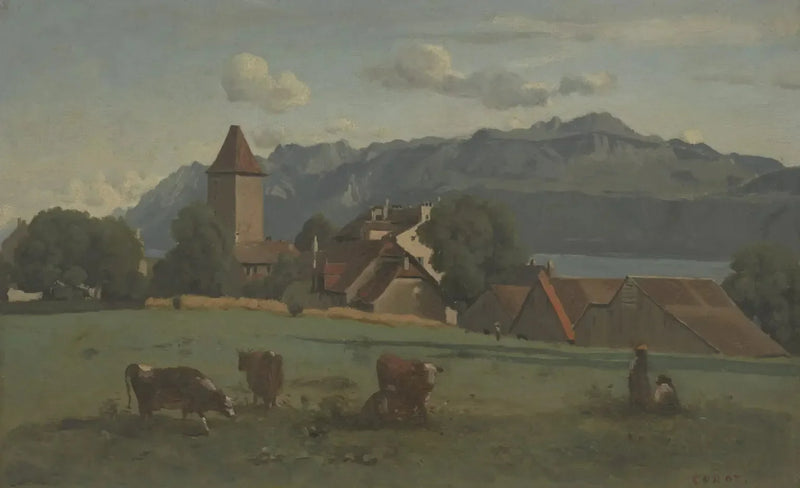 Ouchy, nær Lausanne - Jean-Baptiste Camille Corot