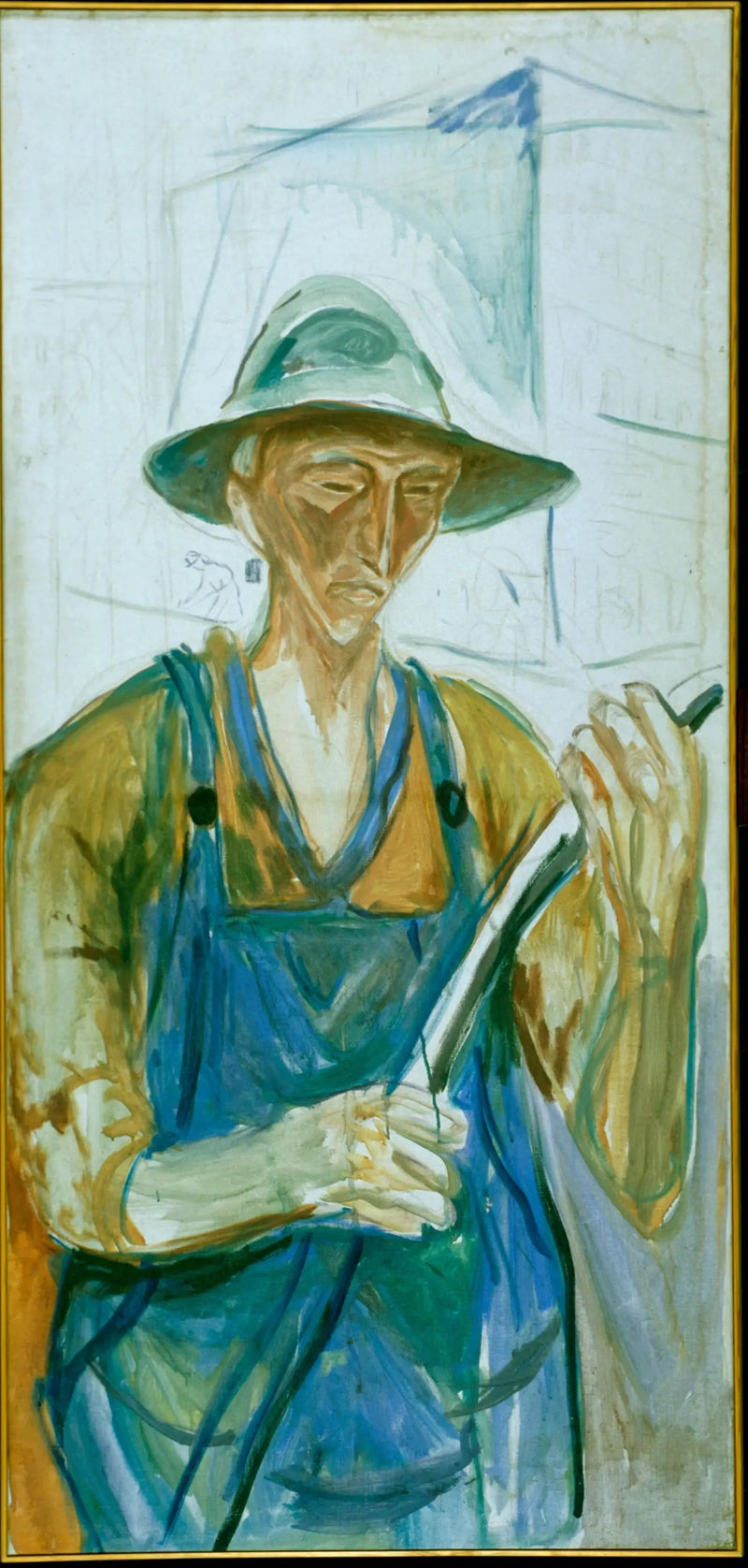 Bygningsarbeider - Edvard Munch