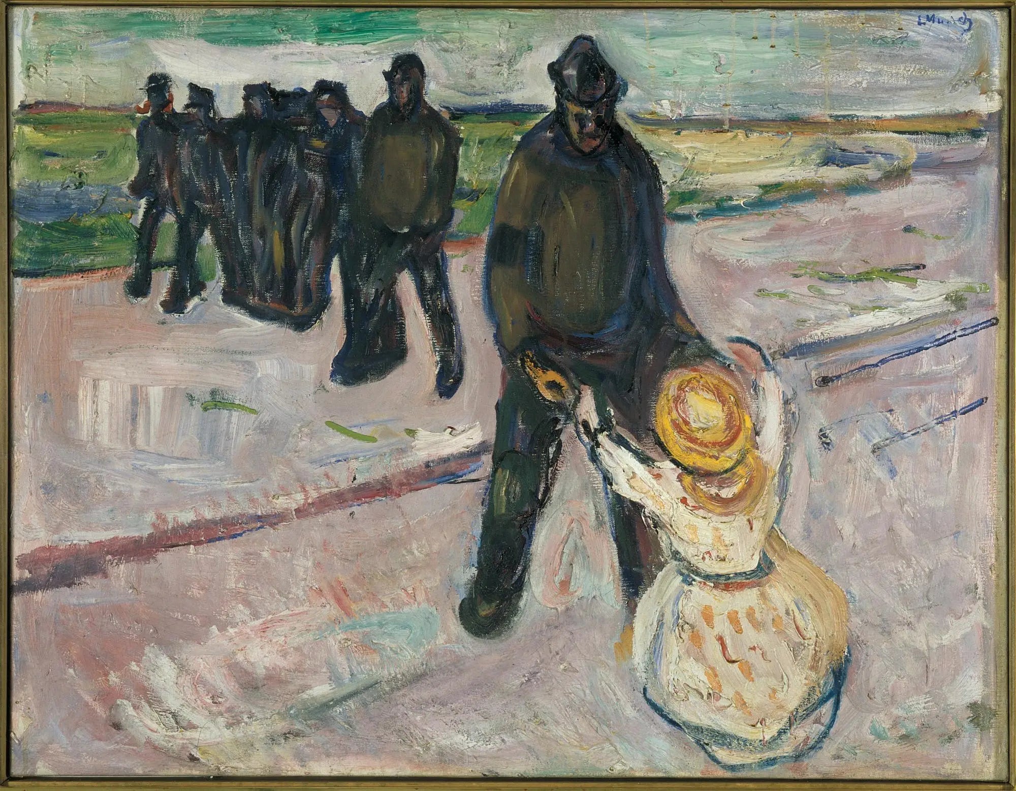 Ouvrier et Enfant - Edvard Munch image 1 tableau peint à l’huile sur toile