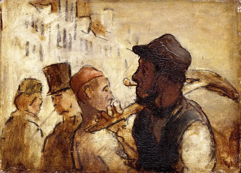 Arbeidere i gaten - Honoré Daumier