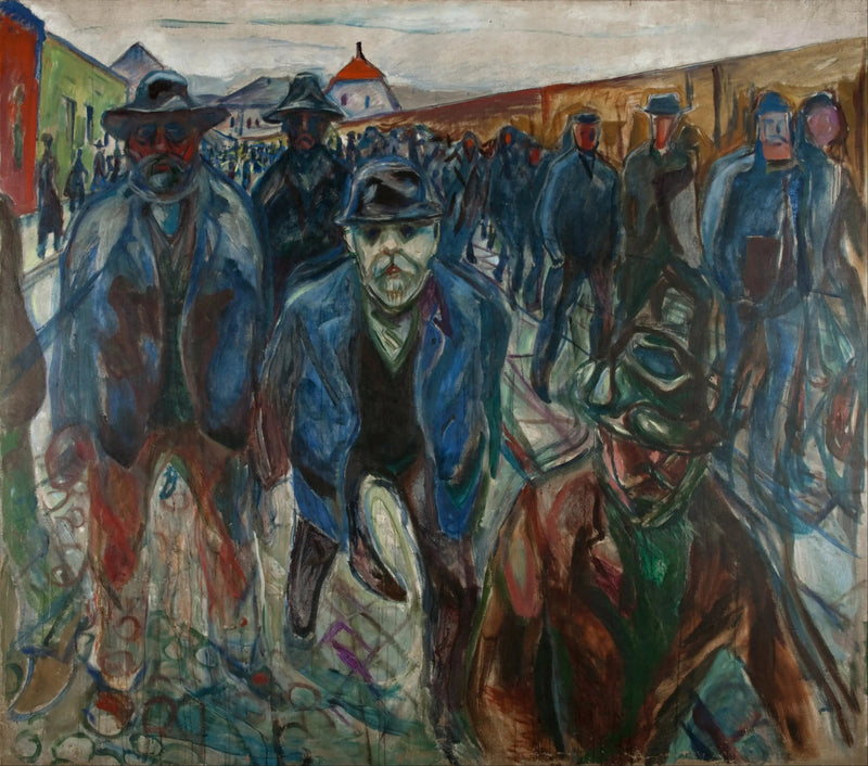 Arbeidere på vei hjem - Edvard Munch