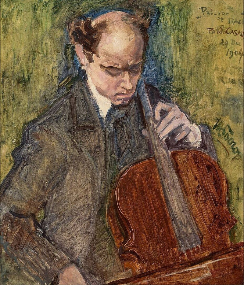 Pablo Casals som spiller cello - Jan Toorop