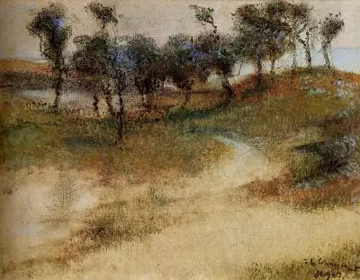 Paesaggio in riva al mare - Edgar Degas image 1 copie de tableau peinte à la main