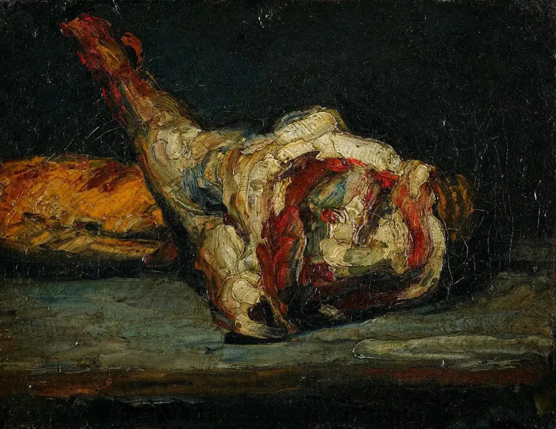 Brød og lammeskank - Paul Cézanne