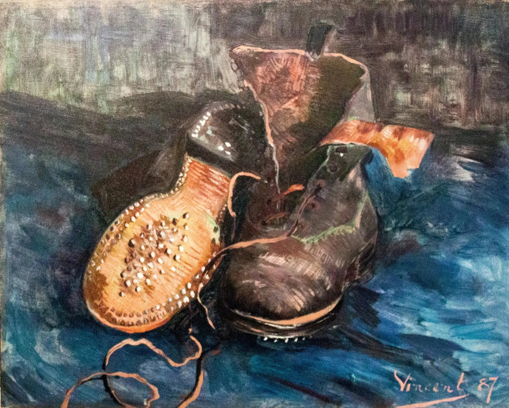 Paire de chaussures, A - Vincent van Gogh image 1 copie de tableau peinte à la main