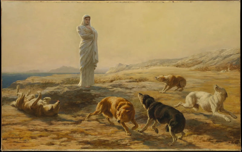 Pallas Athena og gjeterens hunder - Briton Rivière

Source:
Pallas Athéna et les chiens du berger - Briton Rivière