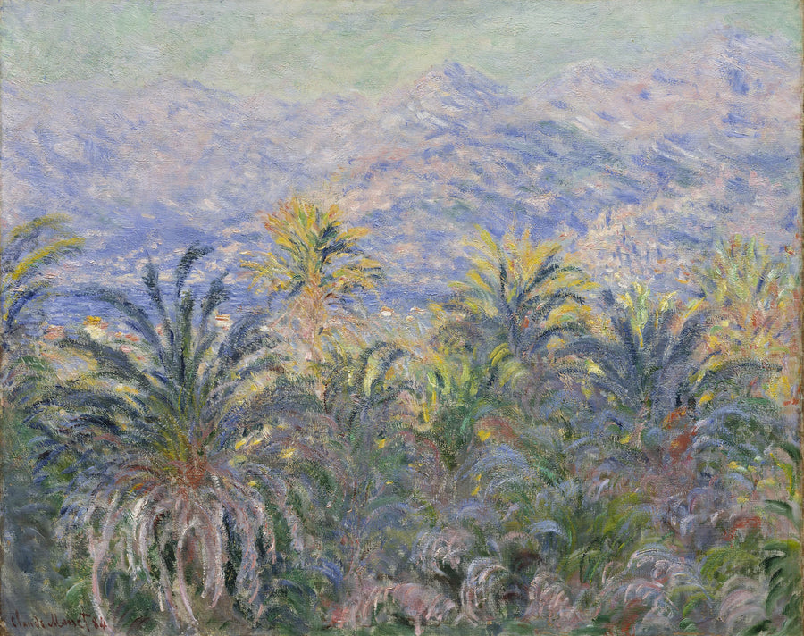 Palmetrærne i Bordighera - Claude Monet