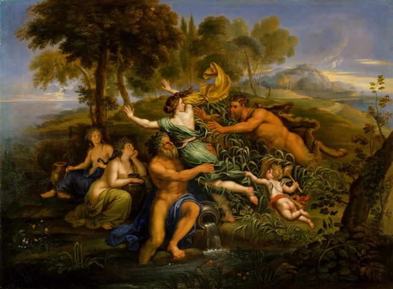 Panne og Syrinx - Pierre Mignard