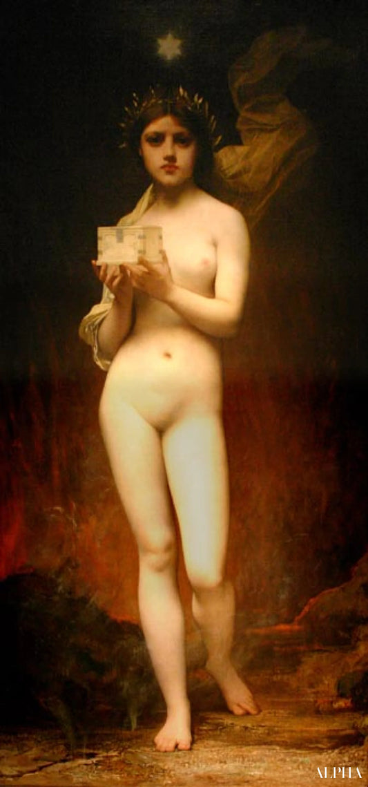 Pandore, 1872 - Jules Lefebvre - Reproductions de tableaux et peintures haut de gamme