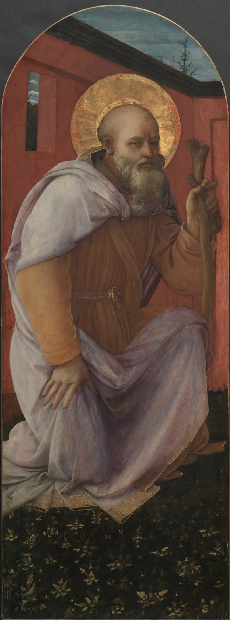 Panel fra et triptykon: St. Anthony Abbot - Fra Filippo Lippi
