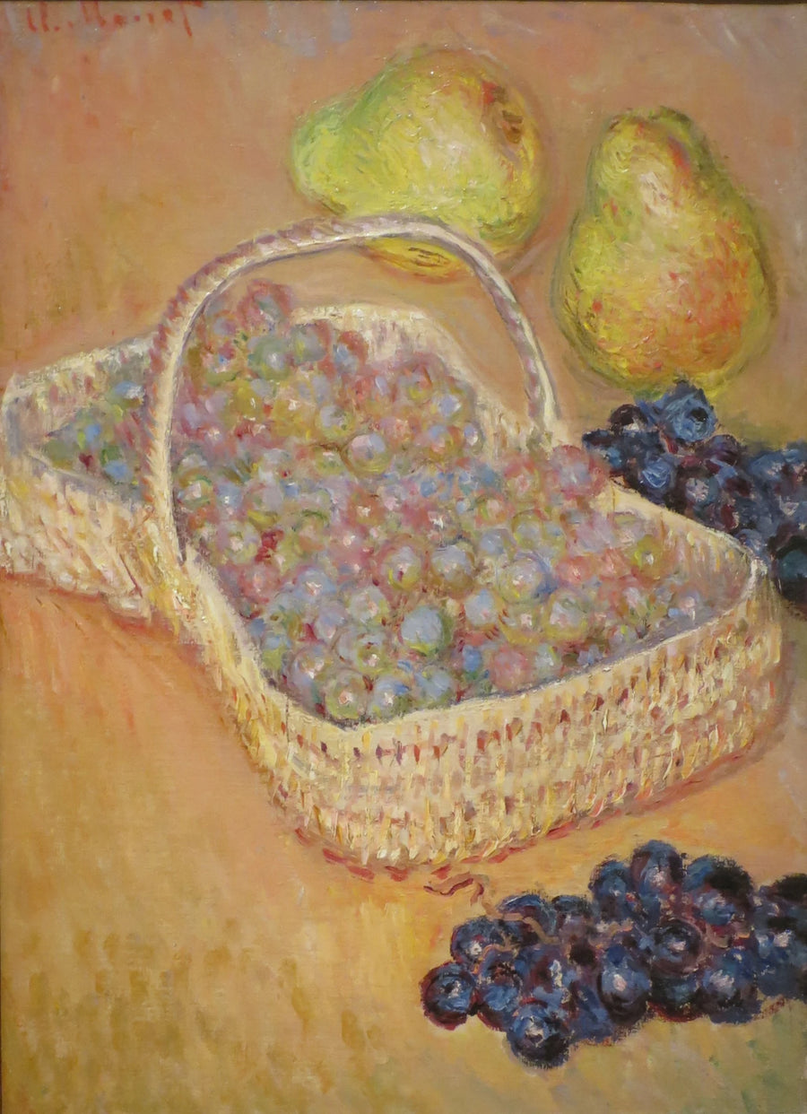 Kurv med druer, kveder og pærer W954 - Claude Monet