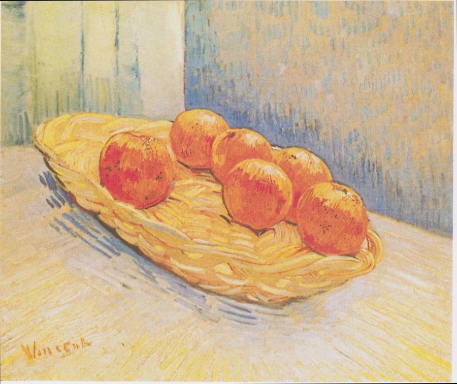 Stilleben med appelsinkurv - Vincent van Gogh