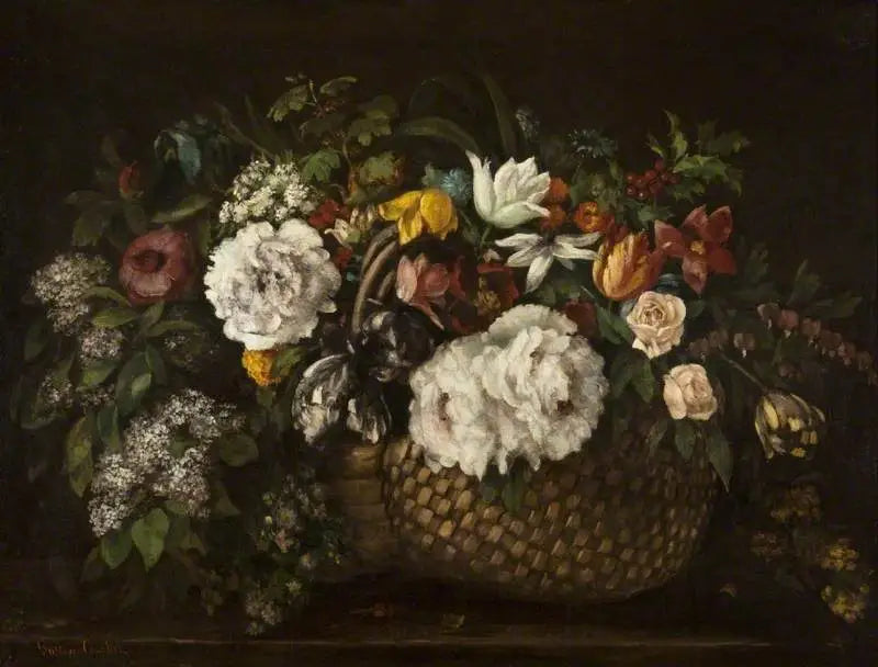 Blomsterkurver - Gustave Courbet