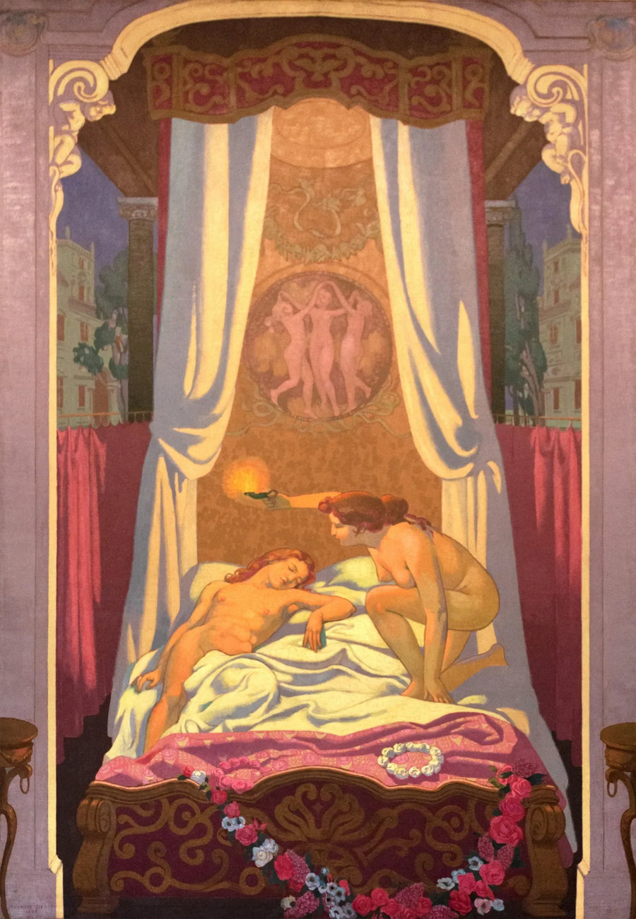 Panel III. Psyken oppdager at hennes mystiske elsker er Kjærligheten - Maurice Denis