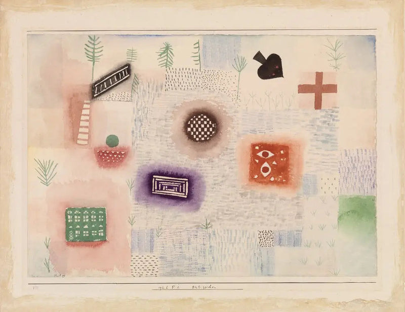 Lokalisasjonspaneler (Ort-Zeichen) - Paul Klee