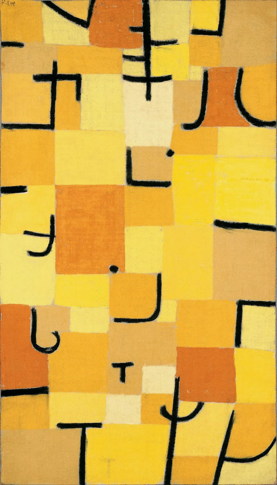 Paneler i gult - Paul Klee