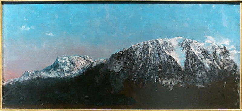Panorama av Alpene - Gustave Courbet