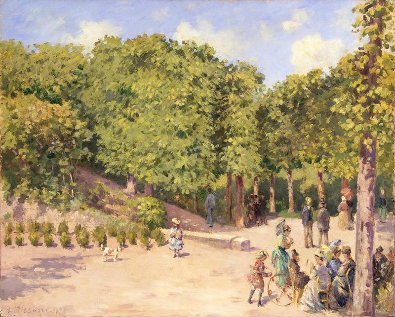 Byparken i Pontoise - Camille Pissarro