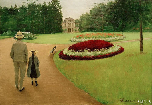 Parc et Maison de campagne, Yerres - Caillebotte - Reproductions de tableaux et peintures haut de gamme