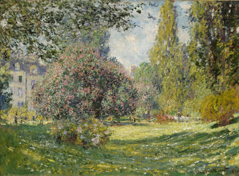 Landskap: Monceau Park W398 - Claude Monet
