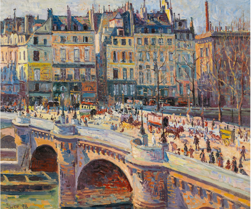 Paris, den Pont-Neuf og Quai Conti - Maximilien Luce